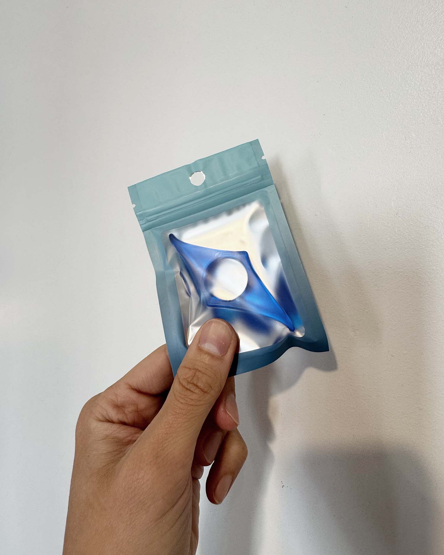 Bague de lecture - Bleu translucide