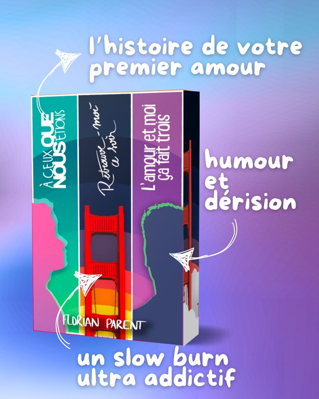 Coffret Découverte Florian Parent – 3 romances gay émouvantes et addictives happy end