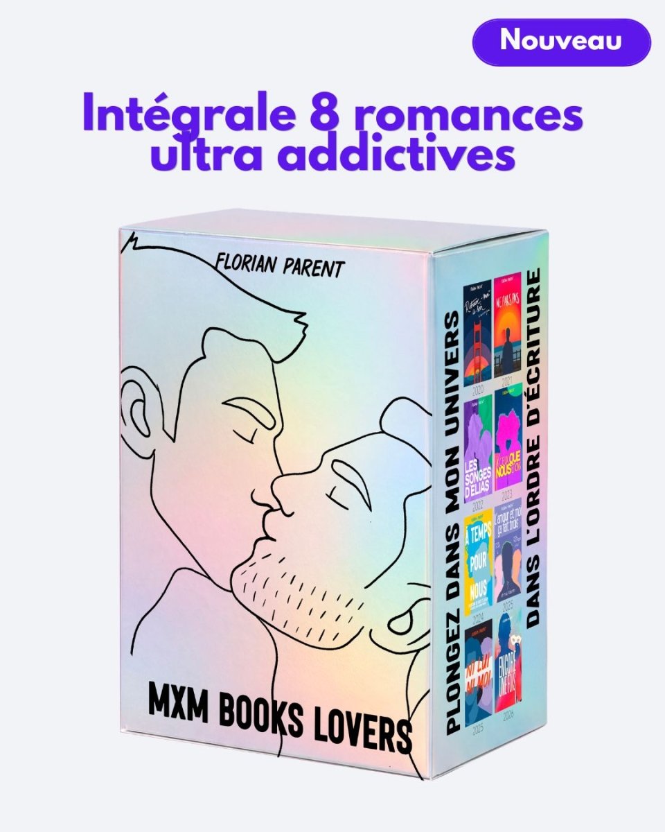 Coffret Intégrale MxM Florian Parent - 8 livres gay - roman gay livre mm - Florian Parent