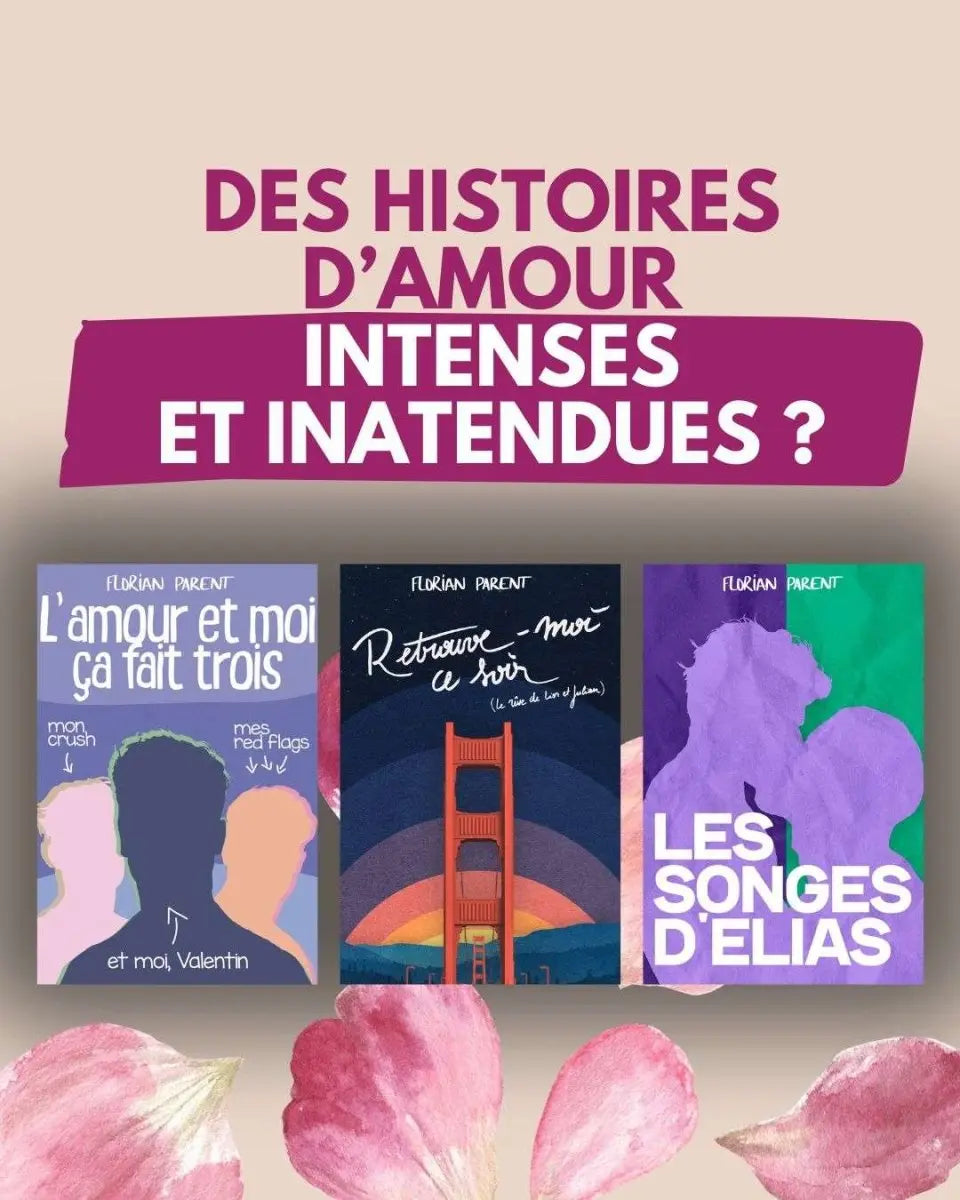 Lot Cadeau - 3 romances gay - "Intenses, inattendues et piquantes 🌶️🔥" - Florian Parent - roman gay livre mm - Florian Parent