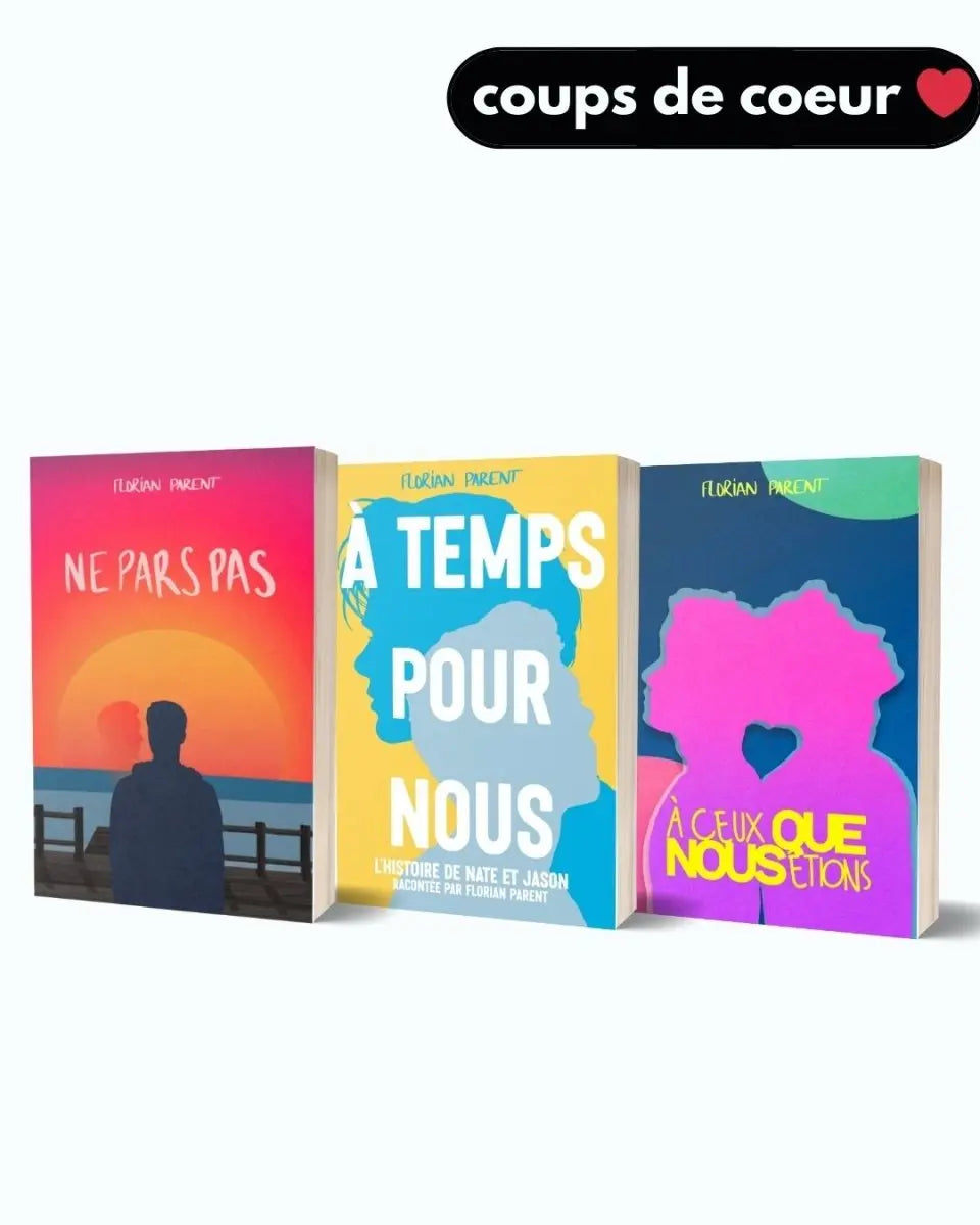 Lot Cadeau - 3 romances gay - "Les coups de cœur de l’auteur ❤️" – Florian Parent - roman gay livre mm - Florian Parent