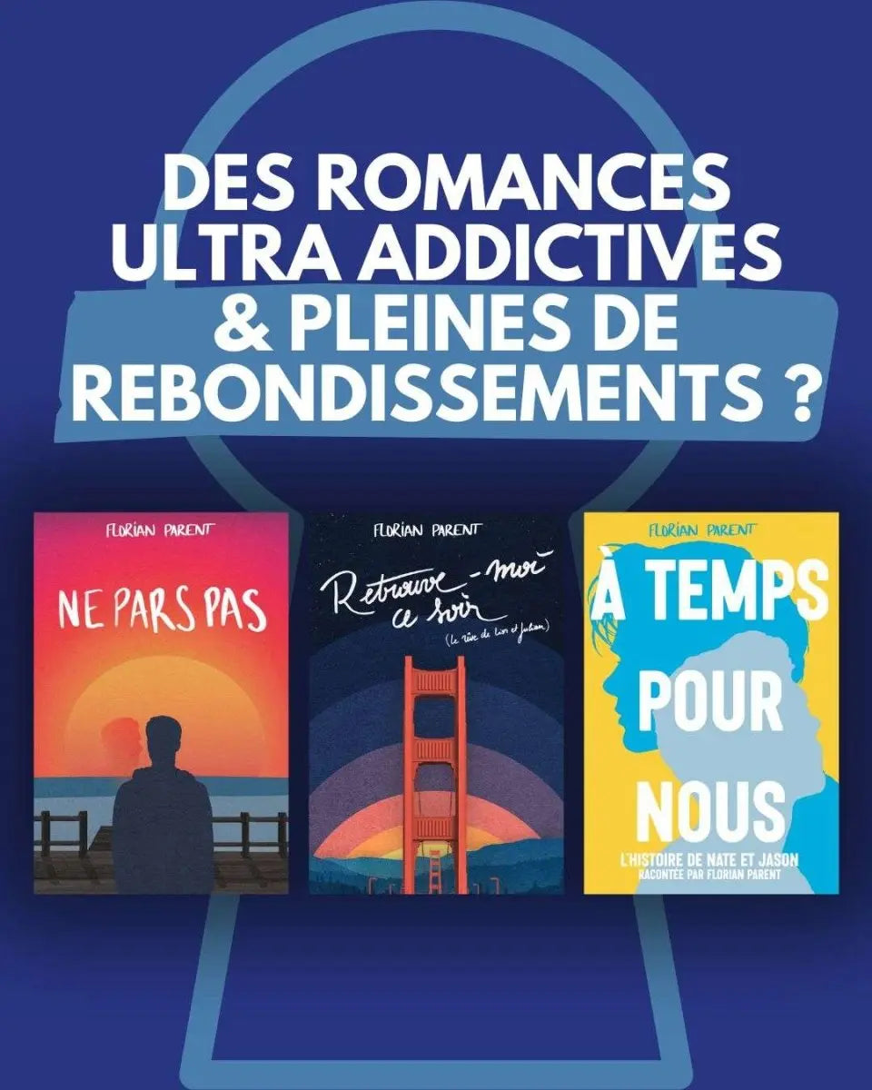 Lot Cadeau - 3 romances gay - "Ultra addictives, des fins inattendues 😱 " – Florian Parent - roman gay livre mm