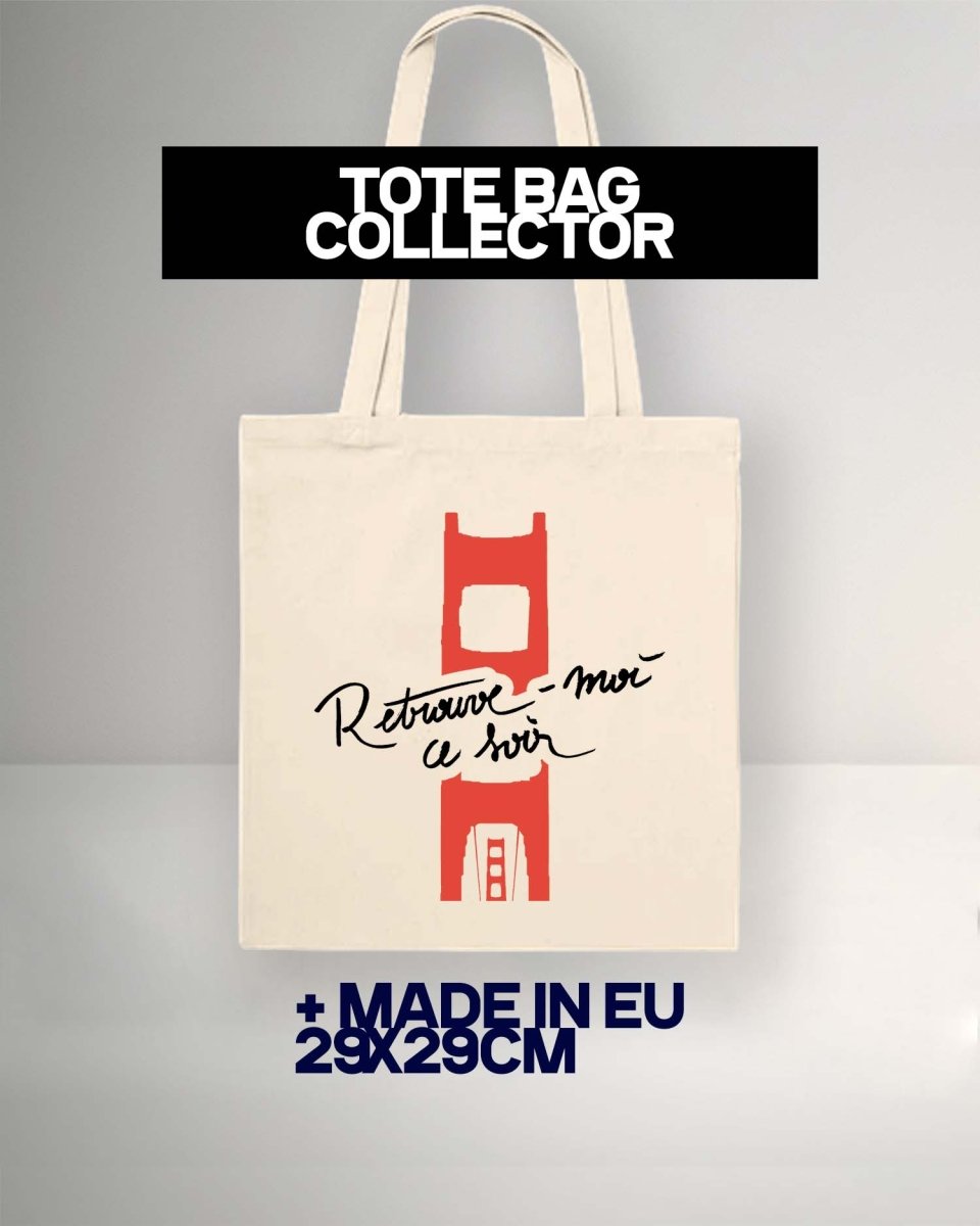 Tote Bag "Retrouve - moi ce soir" Florian Parent - roman gay livre mm - Florian Parent