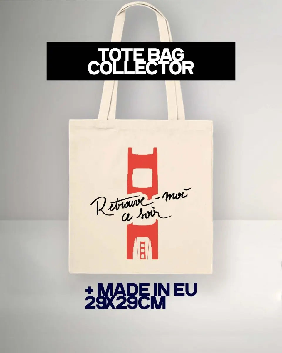 Tote Bag "Retrouve - moi ce soir" Florian Parent - roman gay livre mm - Florian Parent