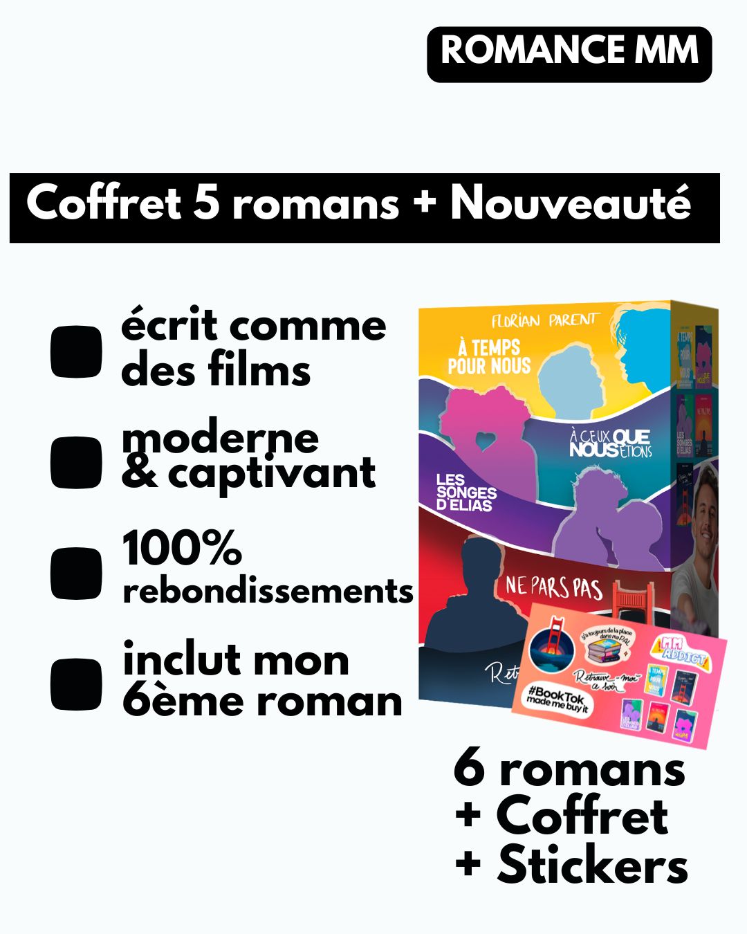 Coffret Édition Limitée 6 Romans Gay Florian Parent