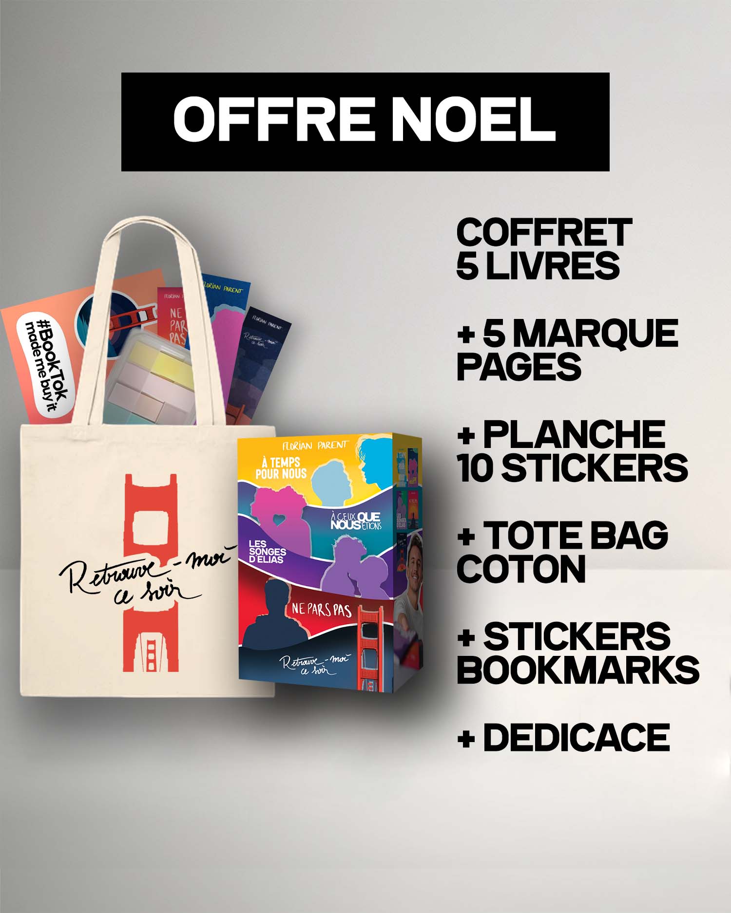 Coffret Noël Livres Gay Florian Parent + Cadeaux - Édition Limitée