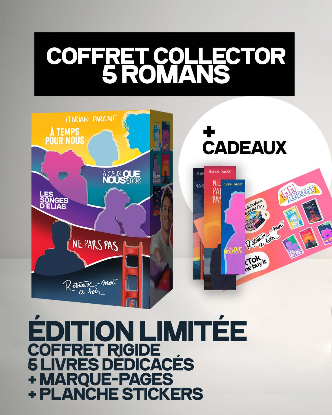 Coffret Florian Parent 5 romances gay addictives