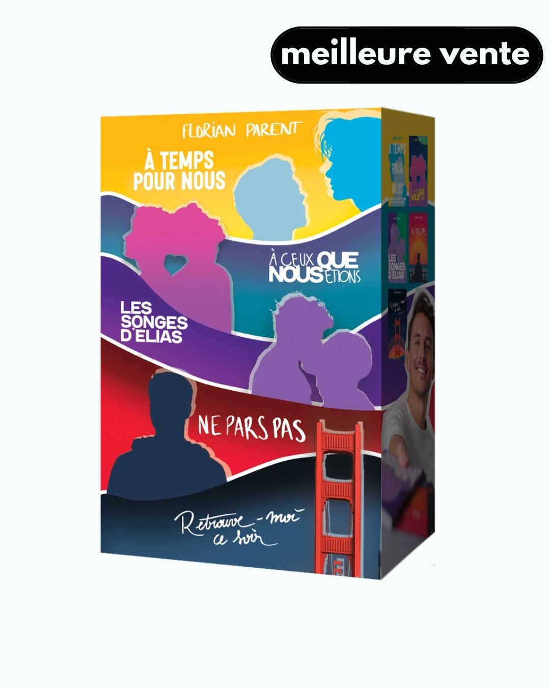 Coffret Florian Parent - 5 romances gay addictives - Idée Coffret Cadeau