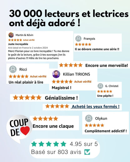 Coffret Noël Limité Florian Parent - 6 livres gay addictifs - Idée cadeau