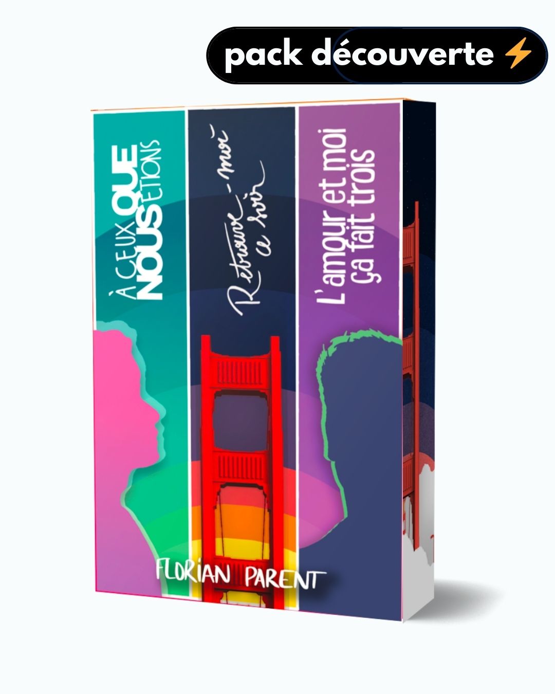 Coffret Découverte Florian Parent – 3 romances gay émouvantes et addictives happy end
