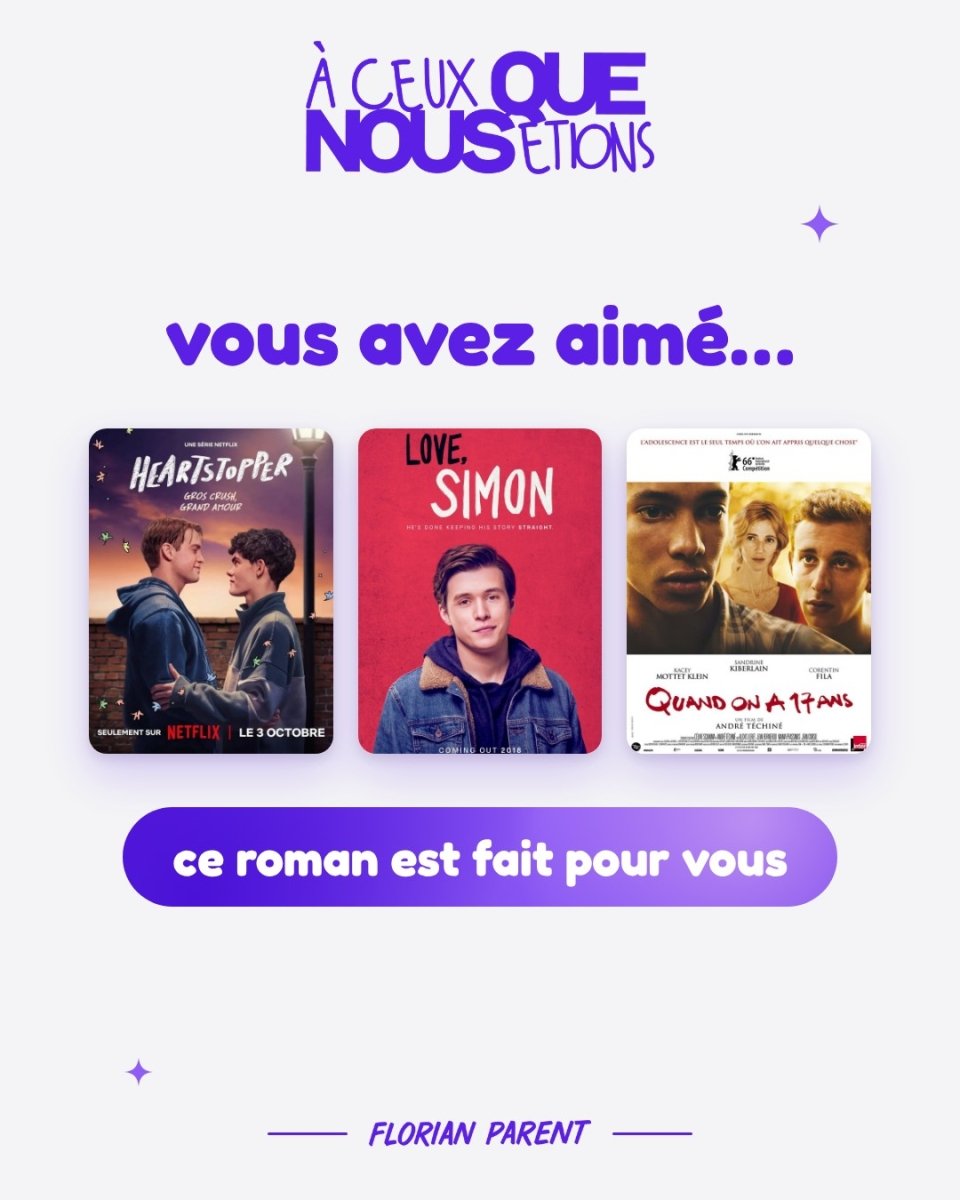 À ceux que nous étions - Prix du Roman Gay 2024 - roman gay livre mm - Florian Parent