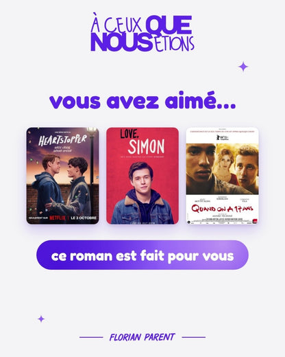 À ceux que nous étions - Prix du Roman Gay 2024 - roman gay livre mm - Florian Parent