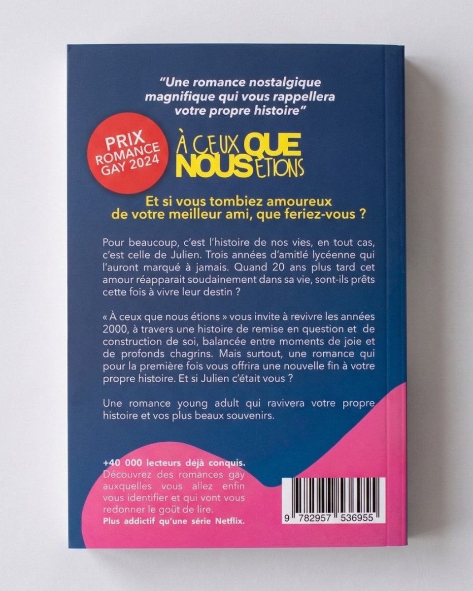 À ceux que nous étions - Prix du Roman Gay 2024 - roman gay livre mm - Florian Parent