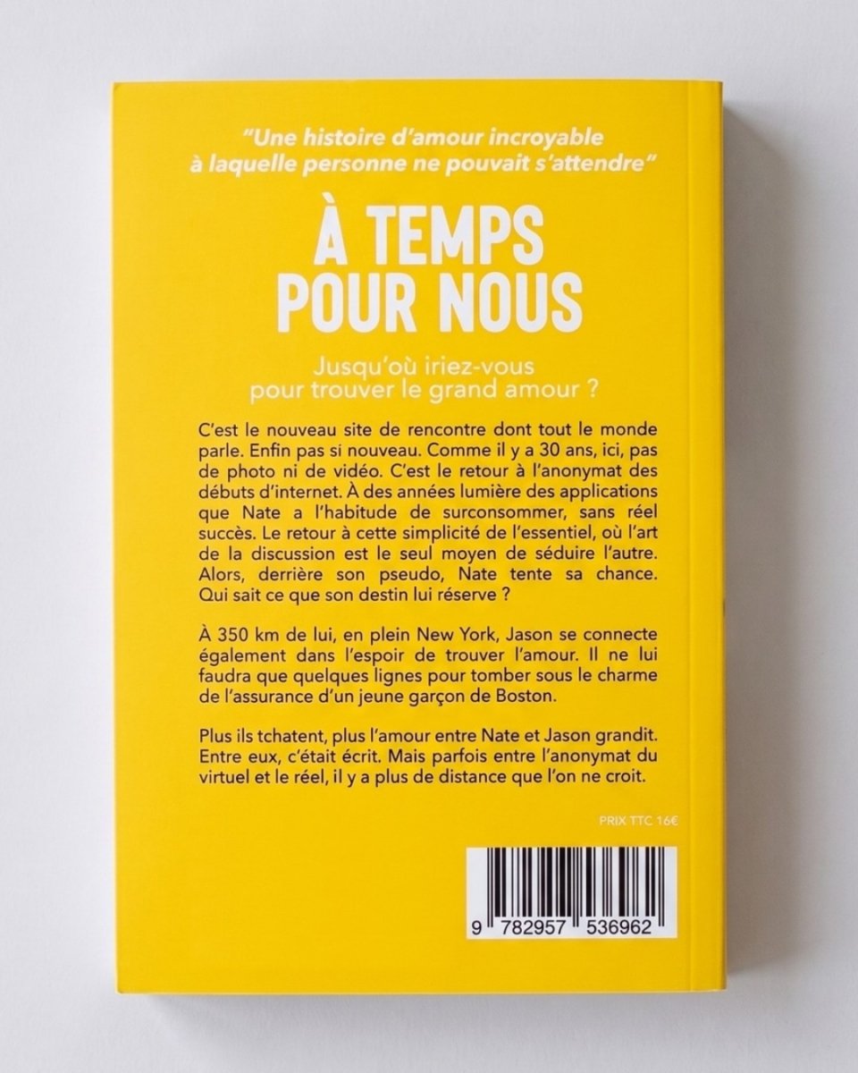 À temps pour nous - roman gay livre mm - Florian Parent