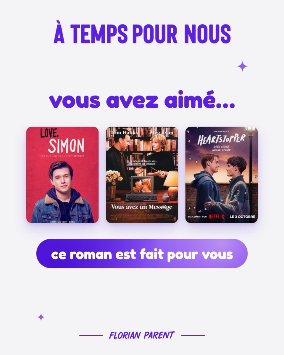 À temps pour nous - roman gay livre mm - Florian Parent