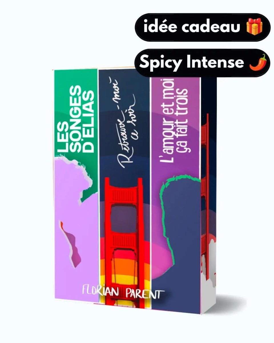 Coffret 3 romans gay - Spicy et intense 🌶️🔥 - Florian Parent - roman gay livre mm - Florian Parent
