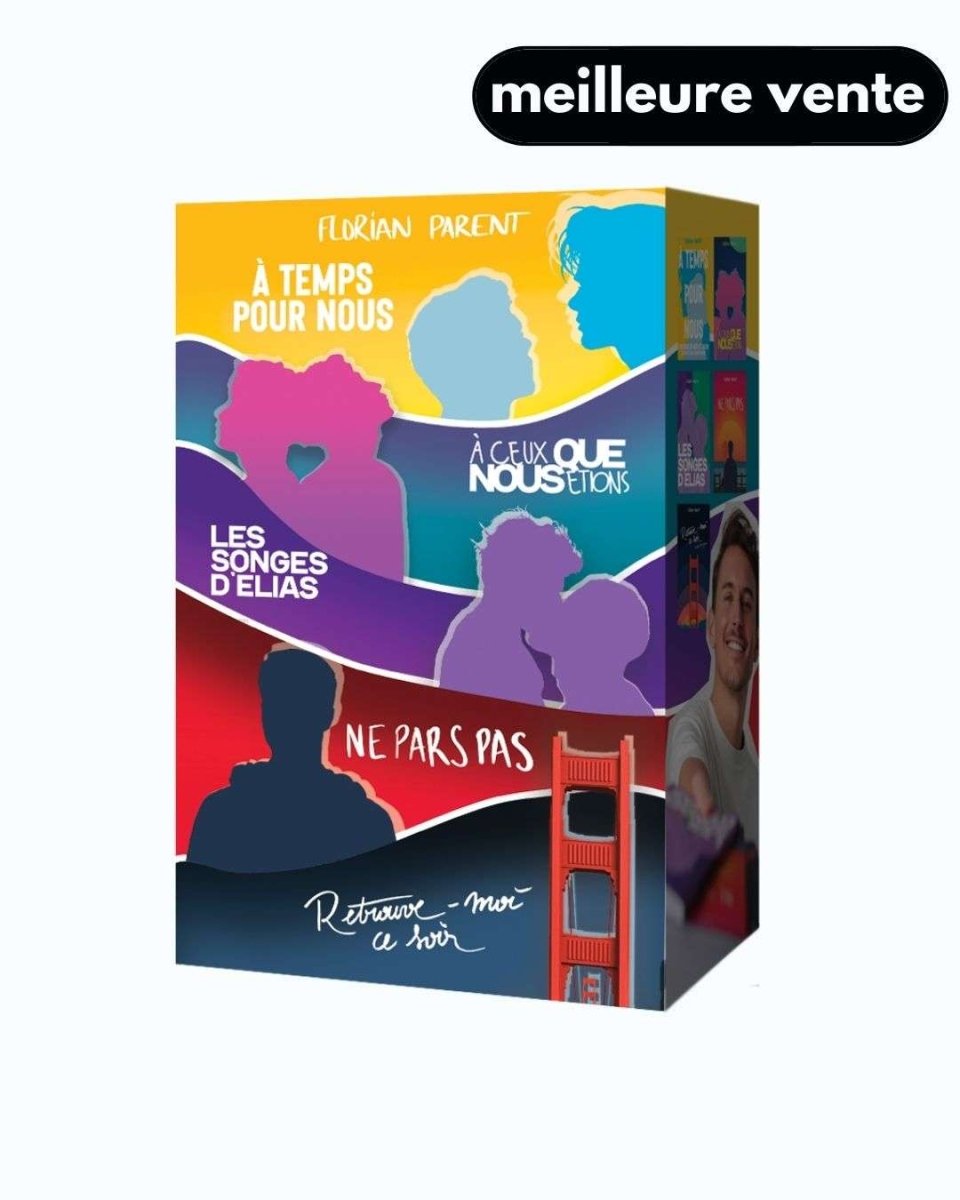 Coffret Idée Cadeau Florian Parent - 5 romances gay addictives - roman gay livre mm - Florian Parent