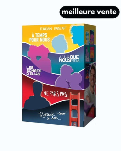 Coffret Idée Cadeau Florian Parent - 5 romances gay addictives - roman gay livre mm - Florian Parent