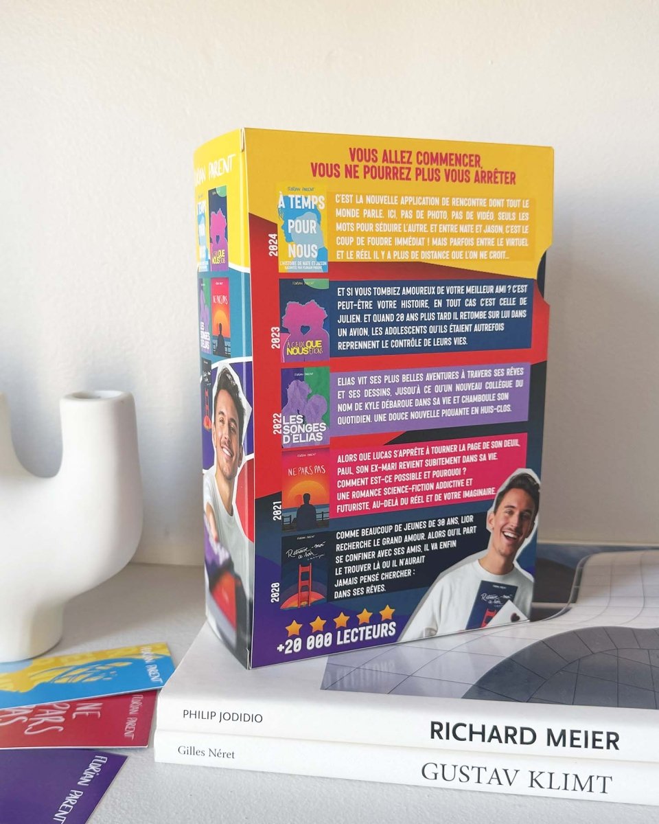 Coffret Idée Cadeau Florian Parent - 5 romances gay addictives - roman gay livre mm - Florian Parent