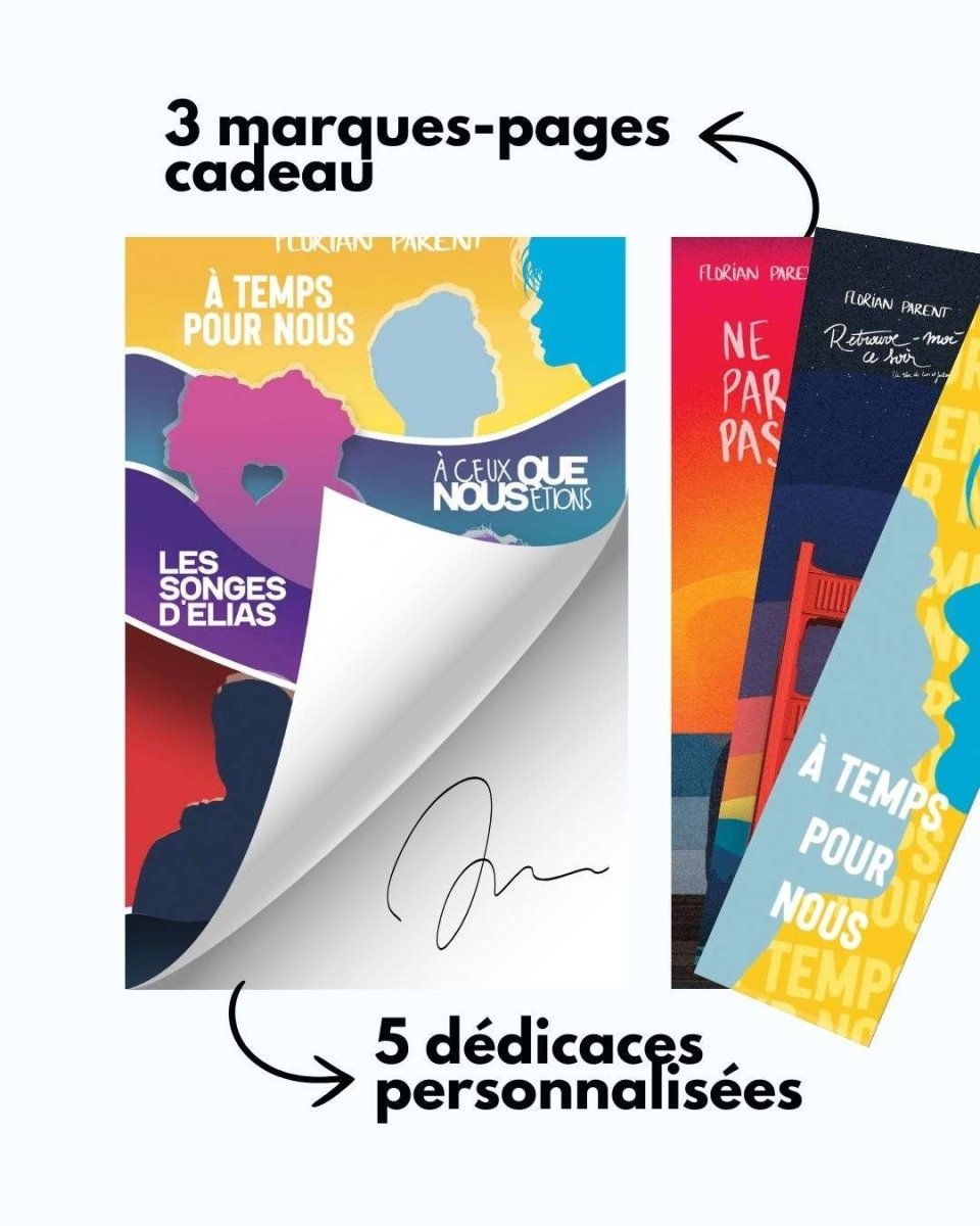 Coffret Idée Cadeau Florian Parent - 5 romances gay addictives - roman gay livre mm - Florian Parent
