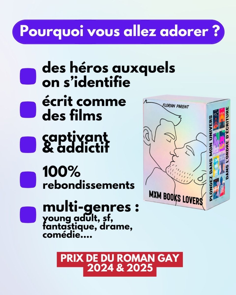 Coffret Intégrale MxM Florian Parent - 8 livres gay - roman gay livre mm - Florian Parent