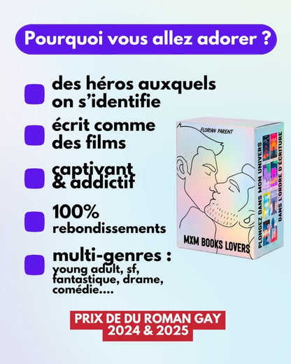 Coffret Intégrale MxM Florian Parent - 8 livres gay - roman gay livre mm - Florian Parent
