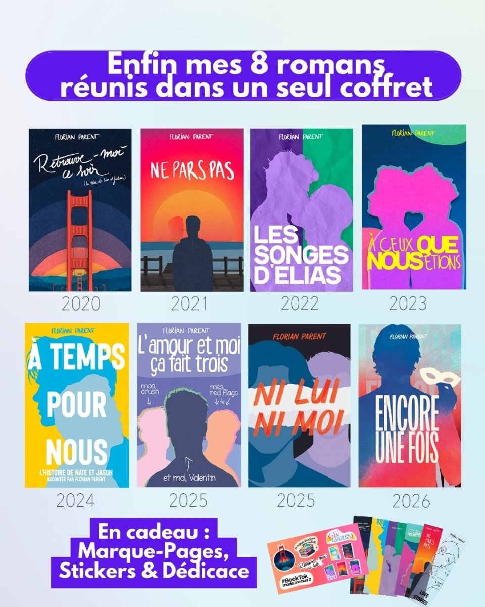 Coffret Intégrale MxM Florian Parent - 8 livres gay - roman gay livre mm - Florian Parent