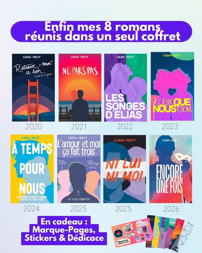 Coffret Intégrale MxM Florian Parent - 8 livres gay - roman gay livre mm - Florian Parent