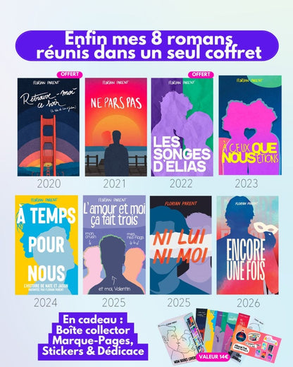 Coffret Intégrale MxM Florian Parent - 8 livres gay - roman gay livre mm - Florian Parent