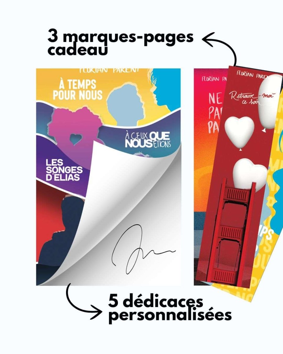Coffret Saint Valentin Livres Gay Florian Parent + Cadeaux - Édition Limitée - roman gay livre mm - Florian Parent