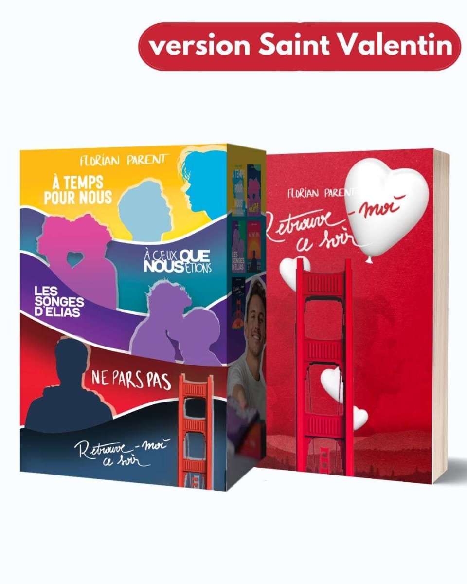 Coffret Saint Valentin Livres Gay Florian Parent + Cadeaux - Édition Limitée - roman gay livre mm - Florian Parent