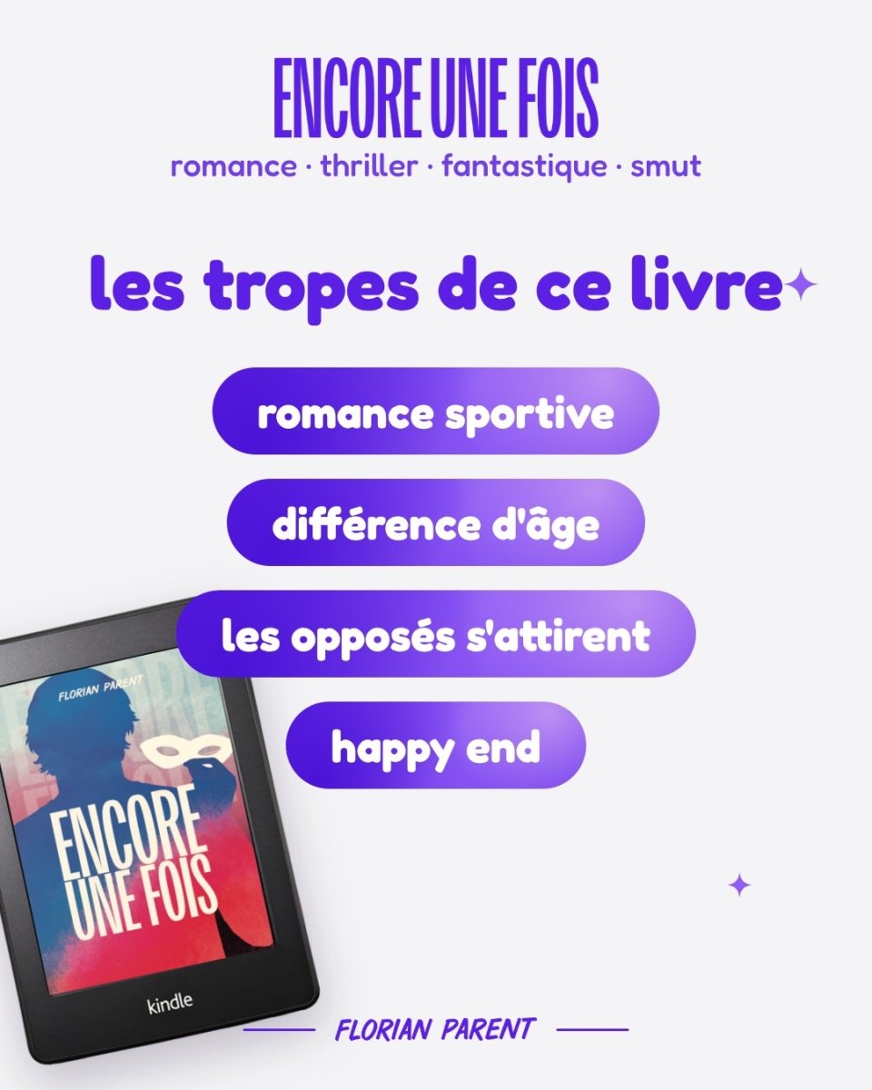 Encore une fois - Nouveauté 2026 - roman gay livre mm - Florian Parent