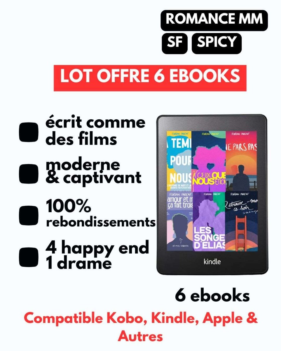 Lot 6 eBook romances gay - Collection complète - Florian Parent - roman gay livre mm - Florian Parent