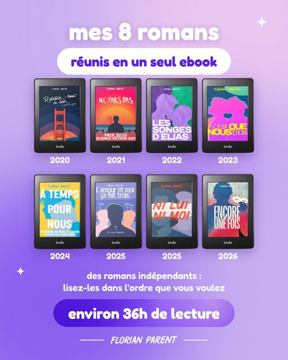 Lot 7 eBook romances gay - Collection complète - Florian Parent - roman gay livre mm - Florian Parent