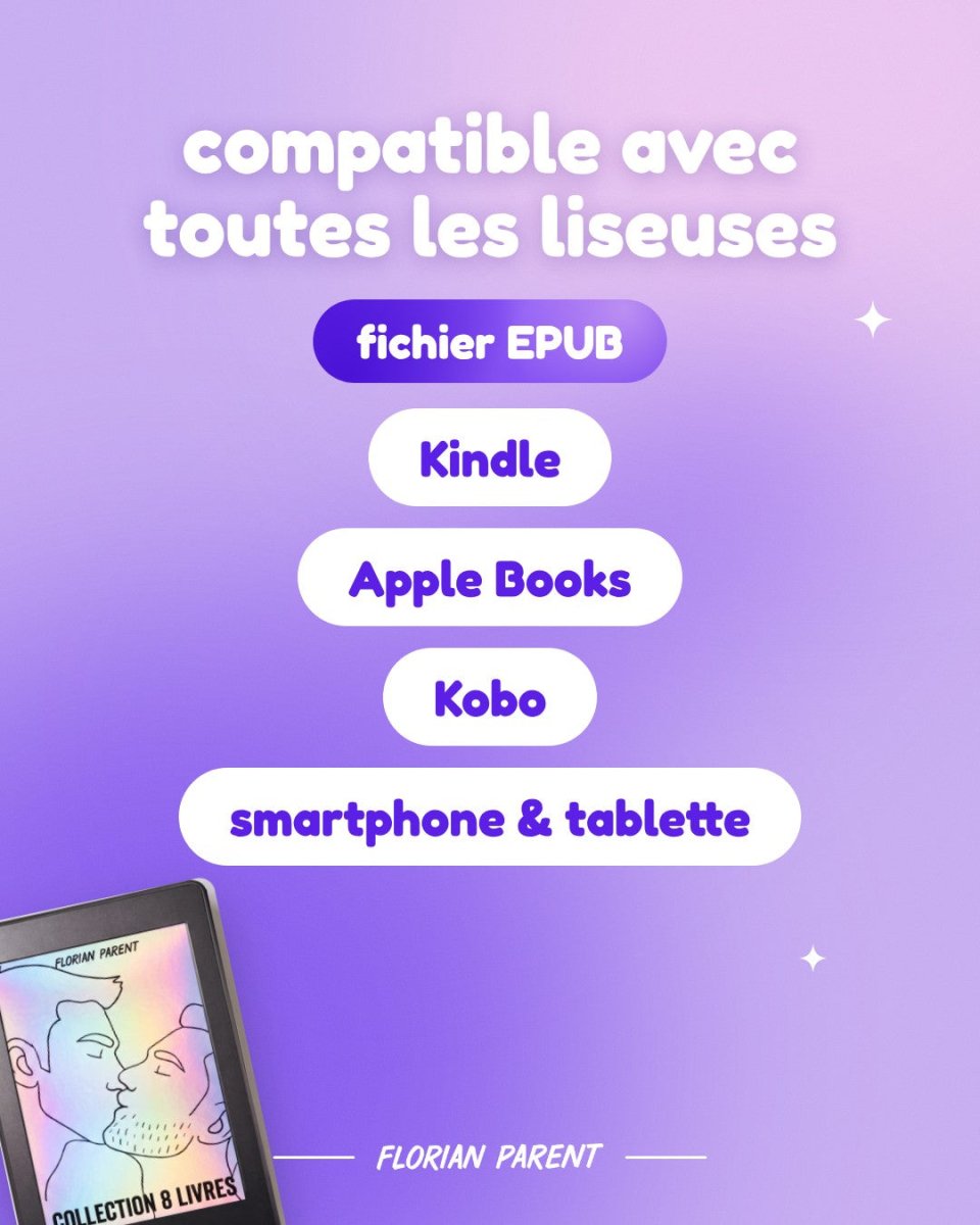 Lot 7 eBook romances gay - Collection complète - Florian Parent - roman gay livre mm - Florian Parent