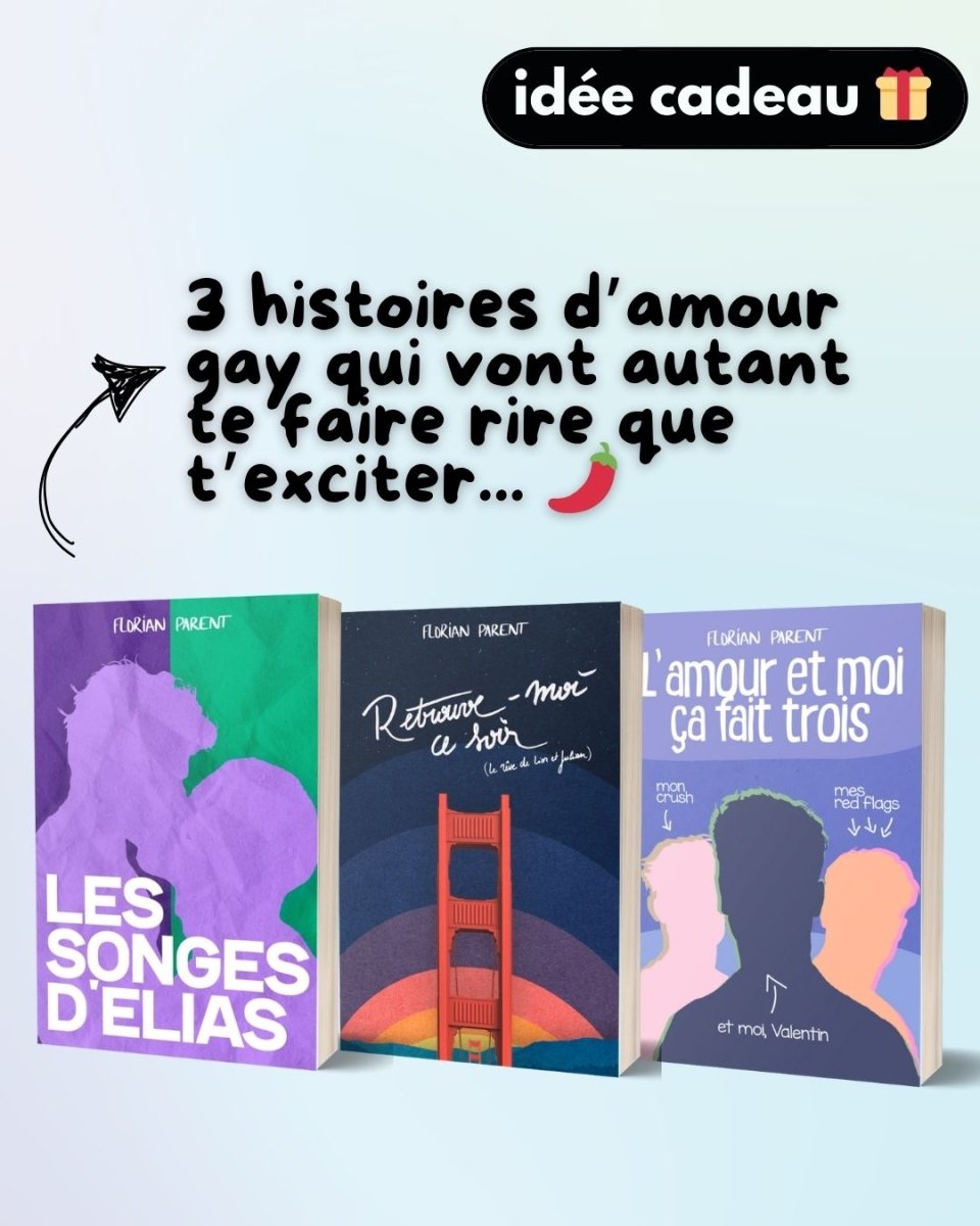 Lot Cadeau - 3 romances gay - "Intenses, inattendues et piquantes 🌶️🔥" - Florian Parent - roman gay livre mm - Florian Parent