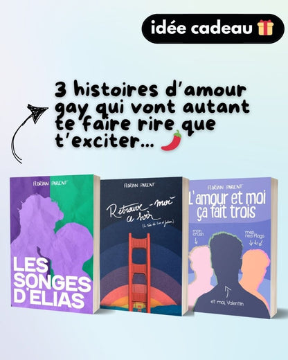 Lot Cadeau - 3 romances gay - "Intenses, inattendues et piquantes 🌶️🔥" - Florian Parent - roman gay livre mm - Florian Parent