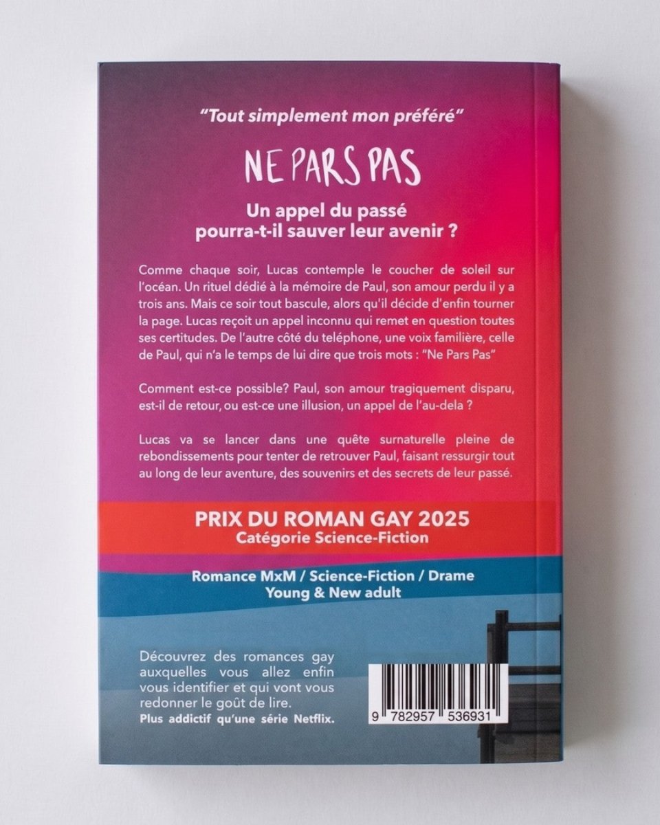 Ne Pars Pas - Prix du Roman Gay 2025 - roman gay livre mm - Florian Parent