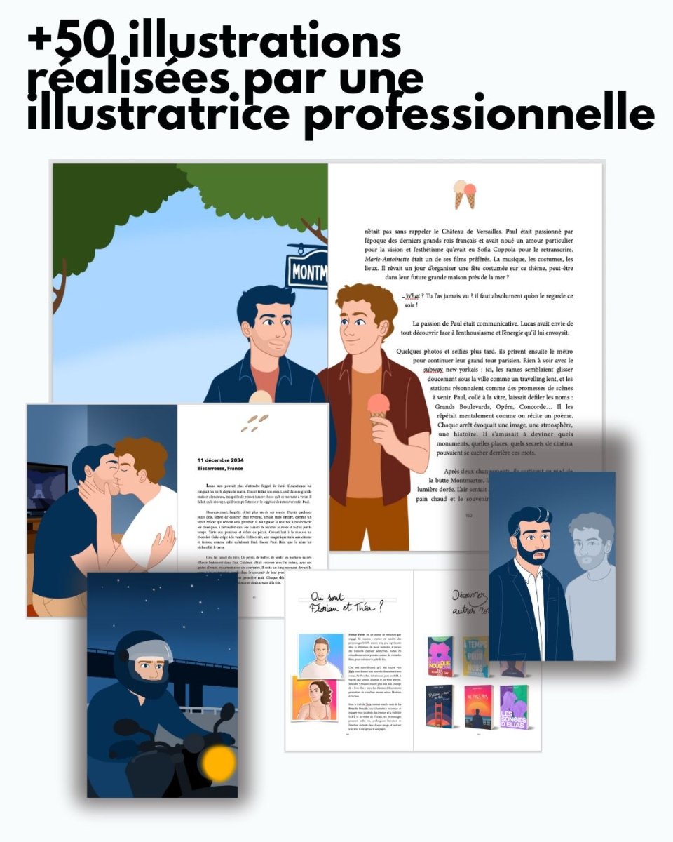 Ne Pars Pas - Roman Gay Graphique Illustrée - Collector Édition Limitée - roman gay livre mm - Florian Parent