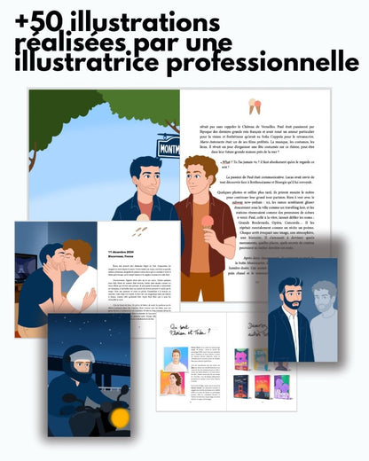 Ne Pars Pas - Roman Gay Graphique Illustrée - Collector Édition Limitée - roman gay livre mm - Florian Parent