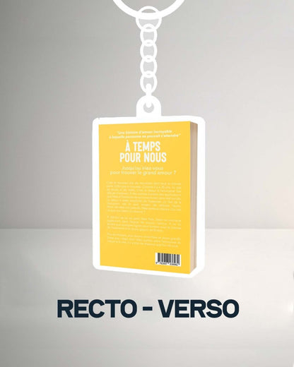 Porte - clés "À temps pour nous" - roman gay livre mm - Florian Parent