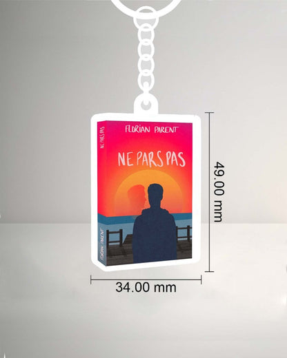 Porte - clés "Ne Pars Pas" - roman gay livre mm - Florian Parent