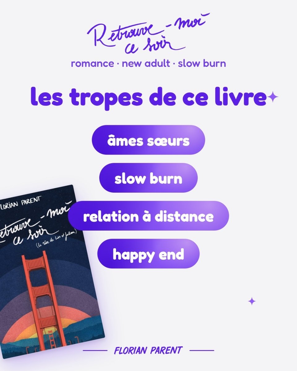 Retrouve-moi ce soir (le rêve de Lior et Julian) - roman gay livre mm - Florian Parent