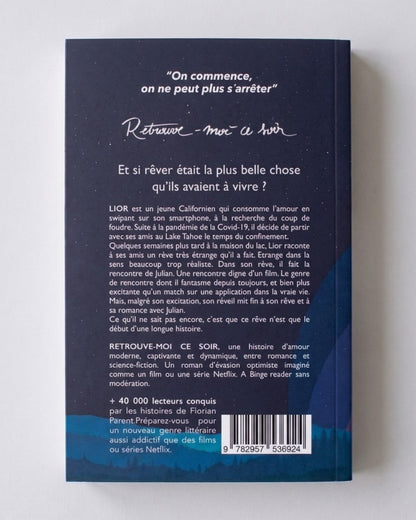 Retrouve-moi ce soir (le rêve de Lior et Julian) - roman gay livre mm - Florian Parent