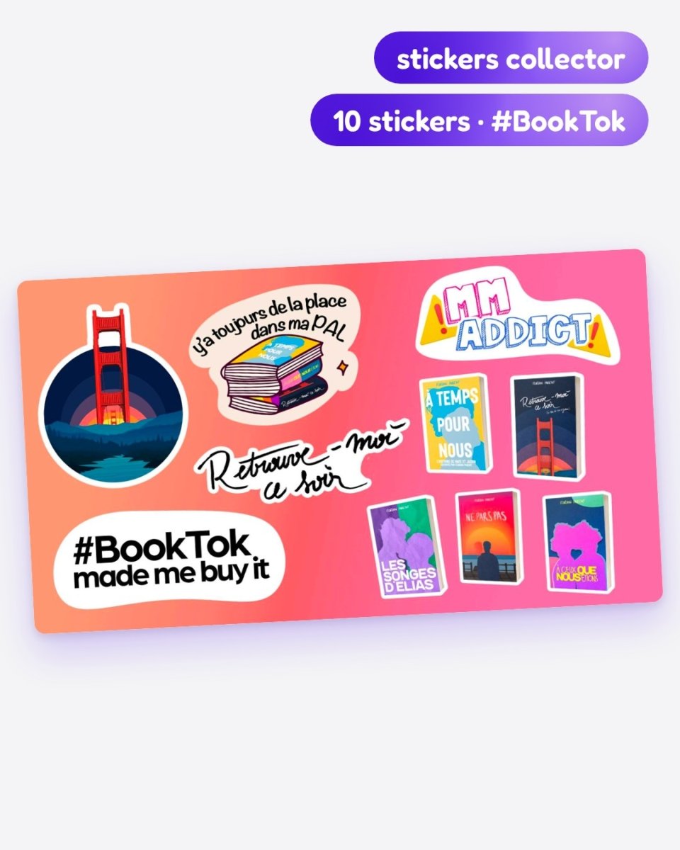 Stickers Collector Booktok - roman gay livre mm - Florian Parent
