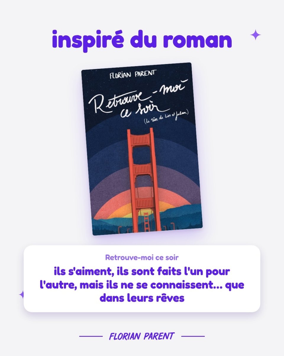 Tote Bag "Retrouve-moi ce soir" Florian Parent - roman gay livre mm - Florian Parent